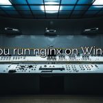 Can you run nginx on Windows?