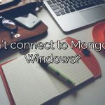 Can't connect to MongoDB Windows?