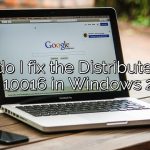 How do I fix the Distributedcom error 10016 in Windows 2016?