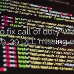 How to fix call of duty Warzone d3dx9_39 DLL missing error?
