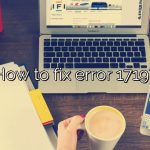 How to fix error 1719?