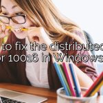 How to fix the distributedcom error 10016 in Windows 10?