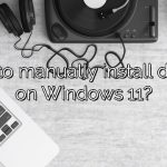 How to manually install drivers on Windows 11?