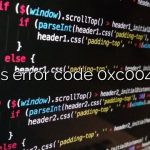 What is error code 0xc004c003?