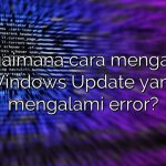 Bagaimana cara mengatasi Windows Update yang mengalami error?