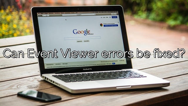Can Event Viewer errors be fixed?