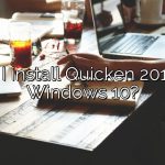 Can I install Quicken 2011 on Windows 10?