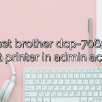 Can I set brother dcp-7065dn as default printer in admin account?