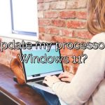 Can I Update my processor to run Windows 11?