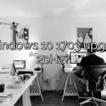Can Windows 10 1703 upgrade to 20H2?