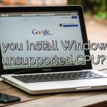 Can you install Windows on unsupported CPU?