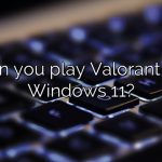 Can you play Valorant on Windows 11?