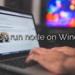 Can you run node on Windows?