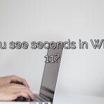 Can you see seconds in Windows 11?