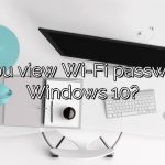 Can you view Wi-Fi password on Windows 10?