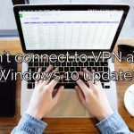 Can’t connect to VPN after Windows 10 update?