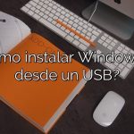 ¿Cómo instalar Windows 10 desde un USB?