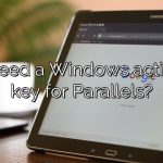 Do I need a Windows activation key for Parallels?