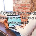 Does Microsoft Sam reads funny windows errors have a main antagonist?