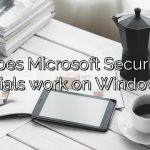 Does Microsoft Security Essentials work on Windows XP?