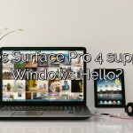 Does Surface Pro 4 support Windows Hello?
