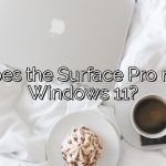 Does the Surface Pro run Windows 11?