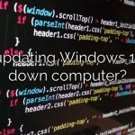 Does updating Windows 10 slow down computer?