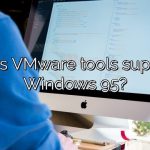 Does VMware tools support Windows 95?