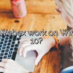 Does Webex work on Windows 10?