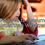 Does Windows 11 consume more resources than Windows 10?