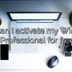How can I activate my Windows 7 Professional for free?