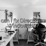 How can I fix DirectX errors in Windows 10?