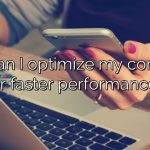 How can I optimize my computer for faster performance?