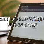 How can I update Windows 10 version 1709?