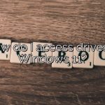 How do I access drives in Windows 11?