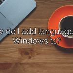 How do I add languages to Windows 11?