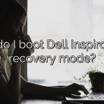 How do I boot Dell Inspiron into recovery mode?