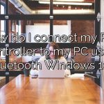 How do I connect my PS4 controller to my PC using Bluetooth Windows 10?