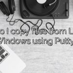 How do I copy files from Linux to Windows using Putty?