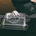 How do I enable VirtualBox on Windows 10?