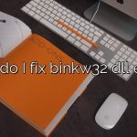 How do I fix binkw32 dll error?