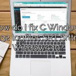 How do I fix C Windows system32 logfiles SRT Srttrail TXT Windows 10?