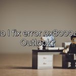 How do I fix error 0x80004005 in Outlook?