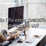 How do I fix error 0xa00f4244 in Windows 10?