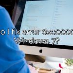How do I fix error 0xc0000005 in Windows 7?