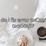 How do I fix error 0xC1900101 0x30018?