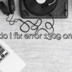 How do I fix error 1309 on Mac?