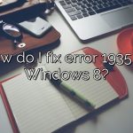 How do I fix error 1935 on Windows 8?