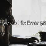 How do I fix Error 56?