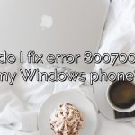How do I fix error 80070020 on my Windows phone?